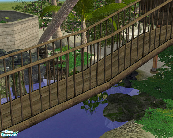 Sims 2 — Aloa Buildset - Fence by Murano — Tropical fence for bungalows. Needs at least ONE expansionpack to work.