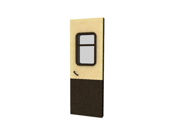 Sims 3 — Train Door by Cyclonesue — A train or coach door to match the train and coach windows from the same set. By