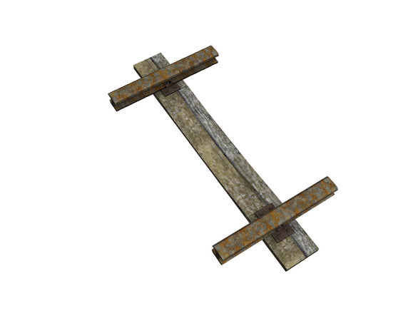 Sims 3 — Wider Rail Track (Half-tile Off-set) by Cyclonesue — Decorative rail track - won't block the route of your Sims.
