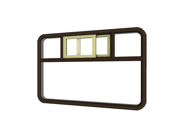 Sims 3 — Carriage Window (2 tile) by Cyclonesue — A 2-tile window for train carriages and coaches. By Cyclonesue for