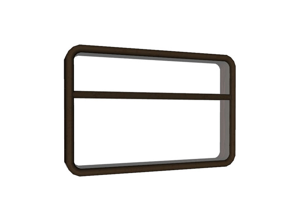 Sims 3 — Train Window (unvented - 3 tile) by Cyclonesue — Unvented train window centred over 3 tiles for 3-tile-width