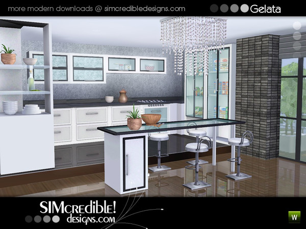 Sims 3 — Gelata by SIMcredible! — A modern fully recolorable kitchen for your sims ^^ by SIMcredibledesigns.com available