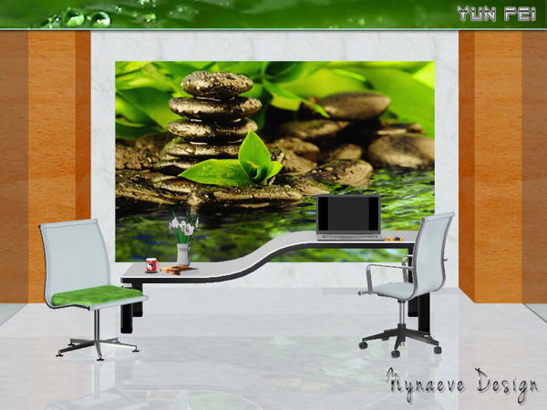 Sims 3 — YunFei Minimalist Workspace by NynaeveDesign — YunFei Minimalist Workspace How minimalist is your workspace? An