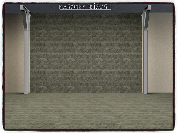 Sims 3 — Masonry Stone Bricks_PATTERN I by Xodess — This pattern is part of my 'MASONRY STONE BRICKS_PATTERN SET.'... In