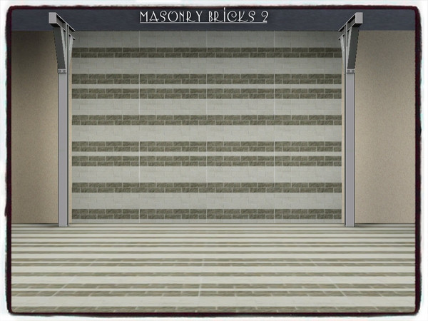 Sims 3 — Masonry Stone Bricks_PATTERN II by Xodess — This pattern is part of my 'MASONRY STONE BRICKS_PATTERN SET.',
