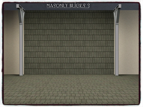 Sims 3 — Masonry Stone Bricks_PATTERN III by Xodess — This pattern is part of my 'MASONRY STONE BRICKS_PATTERN SET.'...