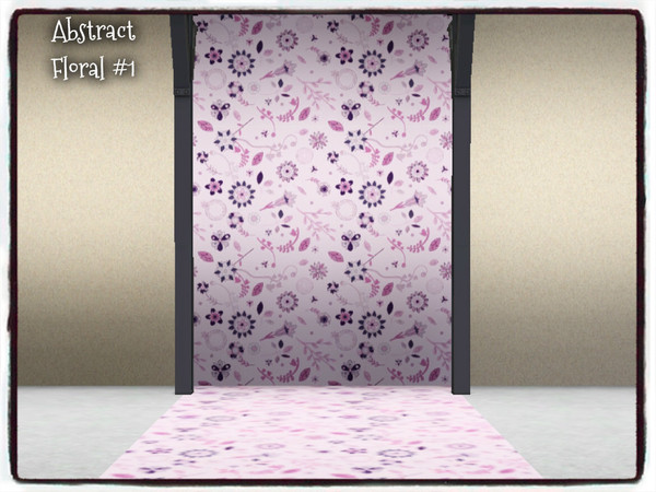 Sims 3 — Abstract Floral_PATTERN I by Xodess — This is part of my 'ABSTRACT FLORAL_PATTERN SET'... In game this pattern