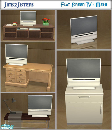 Sims 2 — S2S Flat Screen TV - New Mesh by sims2sisters — Great advantage of this TV is that it can be placed on any