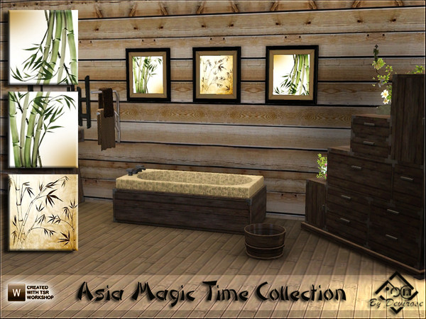 Sims 3 — Asia Magic Time Collection by Devirose — Paintings from the Asian flavor, ideal for Spa or bathrooms, but also
