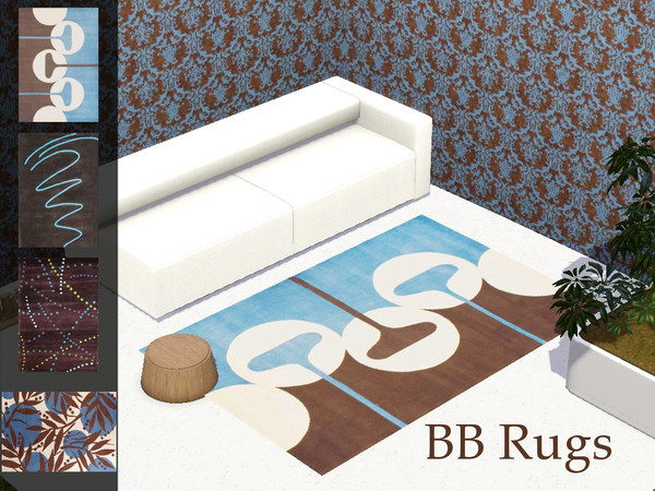 Sims 3 — BB Rugs by Pegasus9602 — 4 new rugs for you! As you may have thought when looking at it, the BB stands for brown