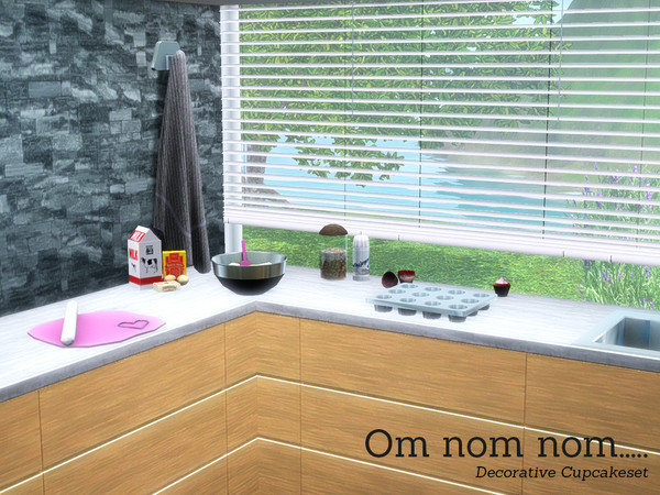 Sims 3 — Cupcake Set by Angela — Decorative cupcake set for your sims kitchen.. This set contains various items that are