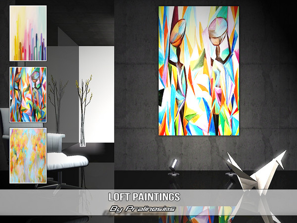 Sims 3 — Loft Paintings by Pralinesims — By Pralinesims