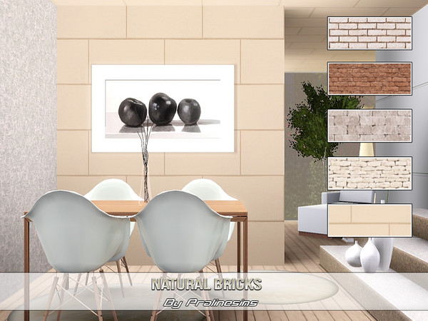 Sims 3 — Natural Bricks  by Pralinesims — By Pralinesims