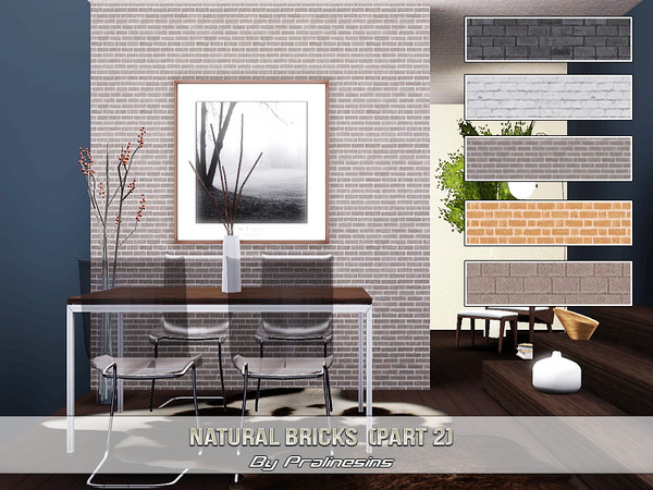 Sims 3 — Natural Bricks 2 by Pralinesims — By Pralinesims