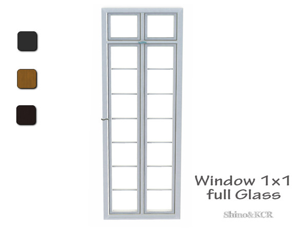 Sims 3 — Monaco Builtset - Window 1x1 with Glass by ShinoKCR — 