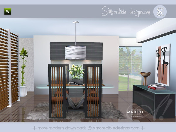 Sims 3 — Majestic by SIMcredible! — A Modern classy dining room for your sims ^^ by SIMcredibledesigns.com available at