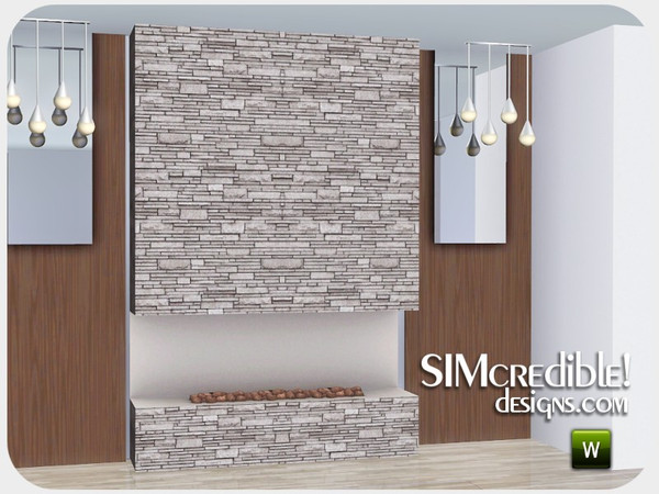 Sims 3 — Quiet Attraction Fireplace by SIMcredible! — by SIMcredibledesigns.com available at TSR