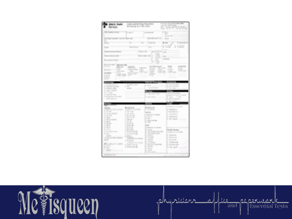 Sims 3 — Provincial Lab Requsition by metisqueen2 — Requisition used for uncommon tests that are performed by the