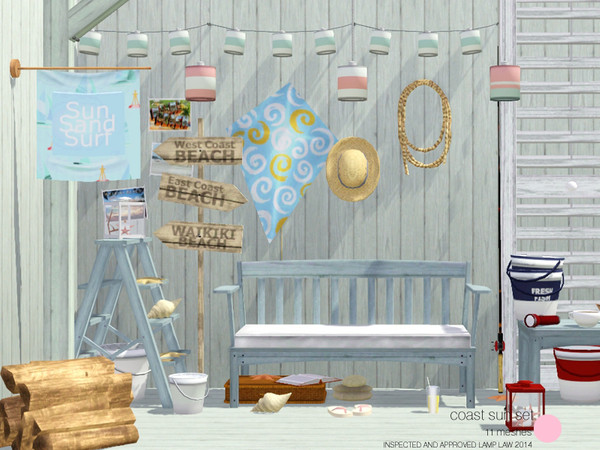 Sims 3 — Coast Sun Set by DOT — Coast Sun. Traditional inspired Coast living, with a collection of Beach deco. From a