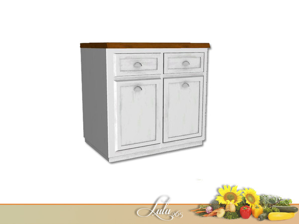 Sims 3 — Utility Kitchen Counter by Lulu265 — Part of the Utility Kitchen Set Fully CAStable Made by Lulu265 for TSR.