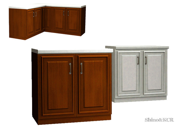 Sims 3 — Kitchen Rustical - Counter with 2Doors by ShinoKCR — 