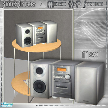 Sims 2 — S2S Micro HiFi System - New Mesh by sims2sisters — 
