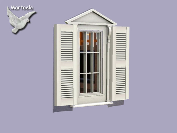 Sims 3 — mtVariousMediumShutters by martoele — This set of shutters has been made for some of the medium high EA windows.