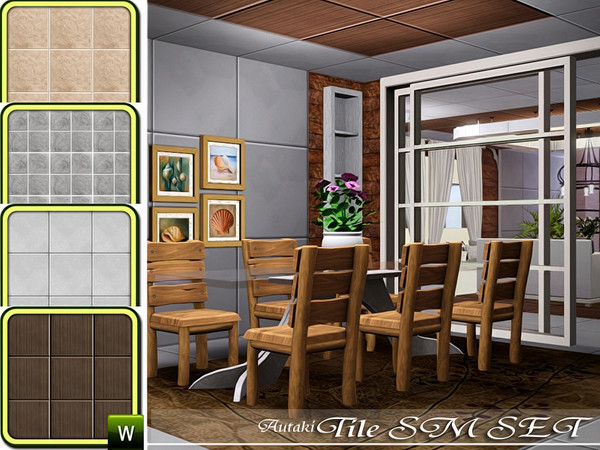 Sims 3 — TileSM Pattern Set by autaki — TileSM Tile Pattern.