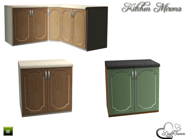 Sims 3 — Kitchen 'Mirona' Counter A by BuffSumm — Part of the *Kitchen 'Mirona'* Created by BuffSumm @ TSR ***TSRAA***