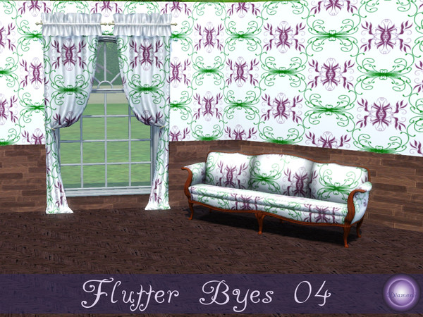 Sims 3 — Flutter Byes 04 by D2Diamond — Made from scratch using Create a Pattern. Comes in bright colors and a white