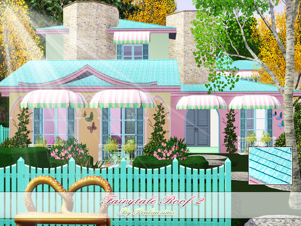 Sims 3 — Fairytale Roof 2 by Pralinesims — By Pralinesims