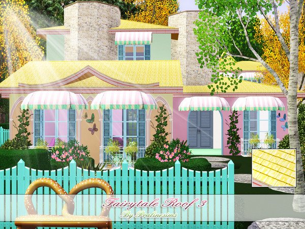 Sims 3 — Fairytale Roof 3 by Pralinesims — By Pralinesims