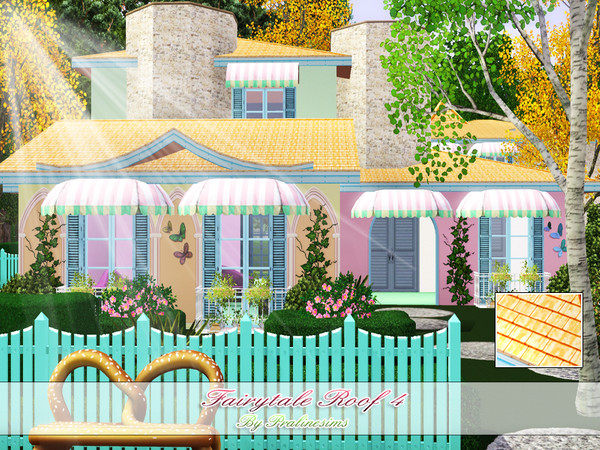 Sims 3 — Fairytale Roof 4 by Pralinesims — By Pralinesims