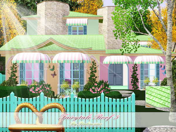 Sims 3 — Fairytale Roof 5 by Pralinesims — By Pralinesims