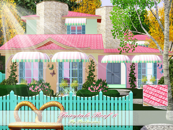 Sims 3 — Fairytale Roof 6 by Pralinesims — By Pralinesims