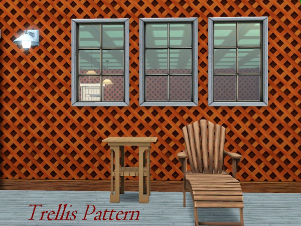 Sims 3 — Trellis_whisperingsim by whisperingsim — A pattern depicting diagonal trellis by whisperingsim. Three