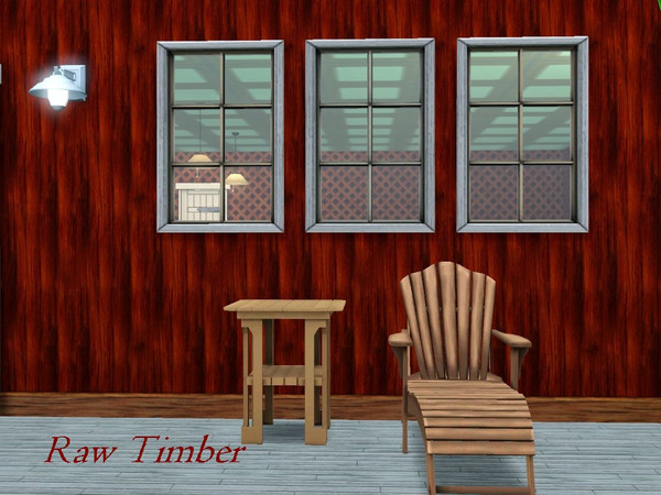 Sims 3 — Raw timber_whisperingsim by whisperingsim — An untreated timber pattern with three recolorable channels by