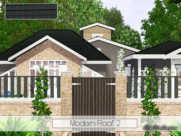 Sims 3 — Modern Roof 2 by Pralinesims — By Pralinesims