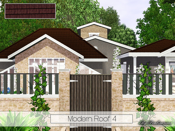 Sims 3 — Modern Roof 4 by Pralinesims — By Pralinesims