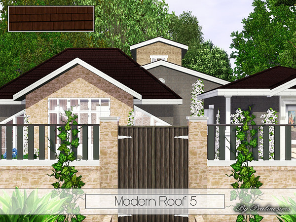 Sims 3 — Modern Roof 5 by Pralinesims — By Pralinesims