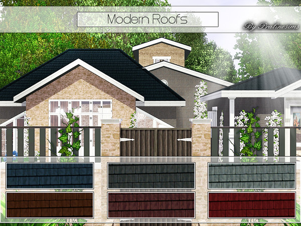 Sims 3 — Modern Roofs  by Pralinesims — By Pralinesims