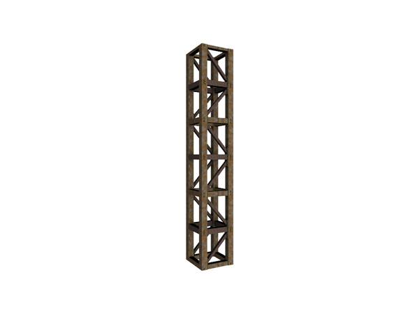 Sims 3 — Truss support column by Cyclonesue — A free-standing truss support that can be used as decor or a column floor