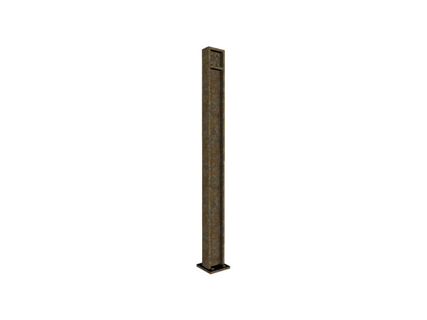 Sims 3 — Reinforced Steel Joist (column with base) by Cyclonesue — A reinforced steel column that can be used as decor or