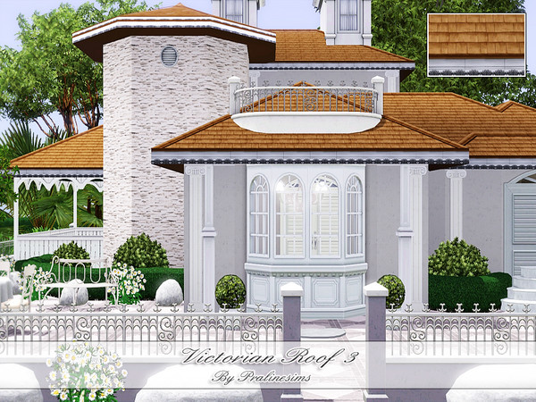 Sims 3 — Victorian Roof 3 by Pralinesims — By Pralinesims