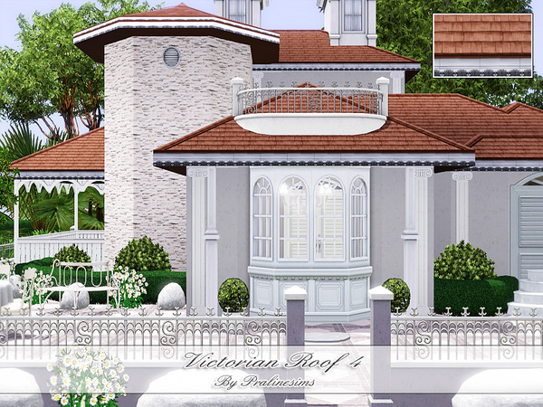 Sims 3 — Victorian Roof 4 by Pralinesims — By Pralinesims