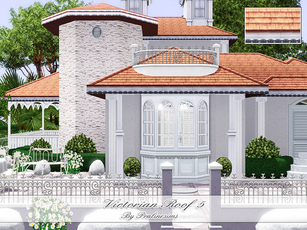 Sims 3 — Victorian Roof 5 by Pralinesims — By Pralinesims