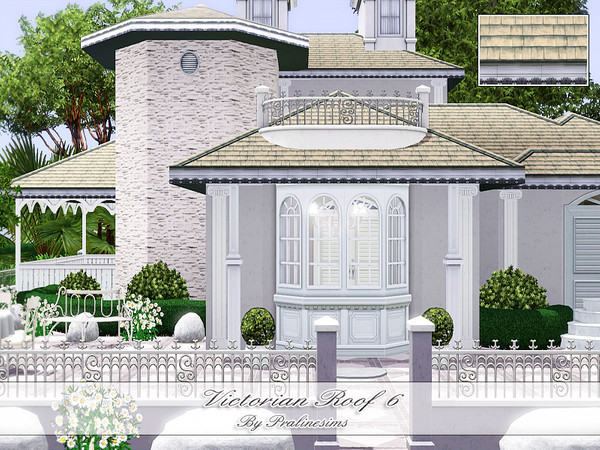 Sims 3 — Victorian Roof 6 by Pralinesims — By Pralinesims