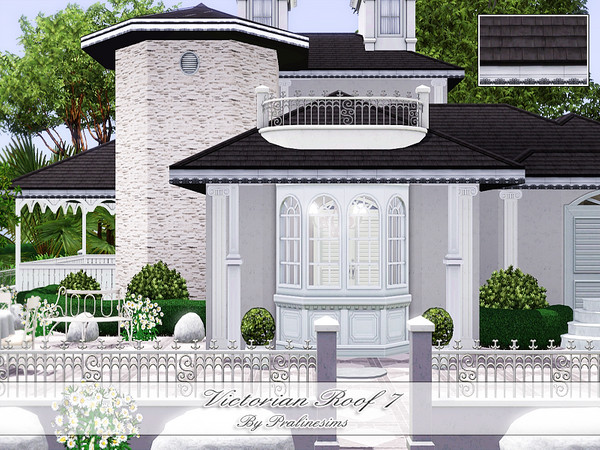 Sims 3 — Victorian Roof 7 by Pralinesims — By Pralinesims