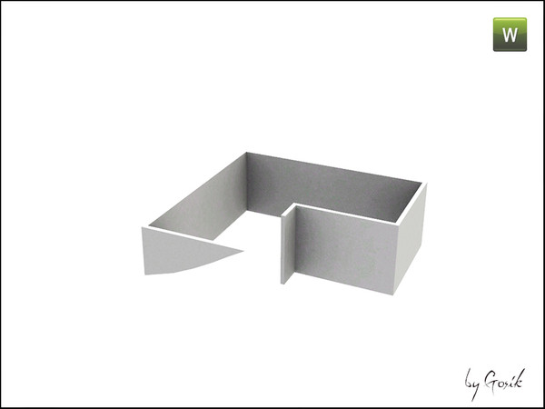 Sims 3 — Square railing A by Gosik — Made by Gosik at The Sims Resource. TSRAA