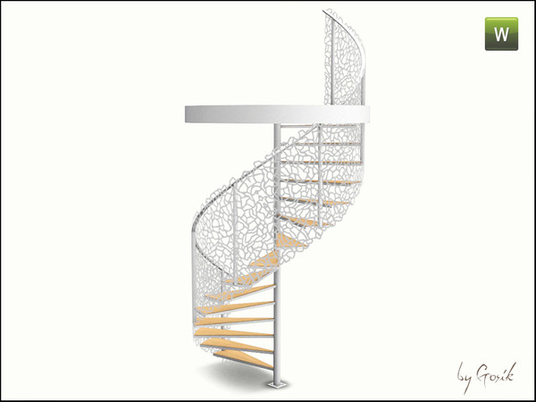 Sims 3 — Delicate spiral stairs by Gosik — Made by Gosik at The Sims Resource. TSRAA